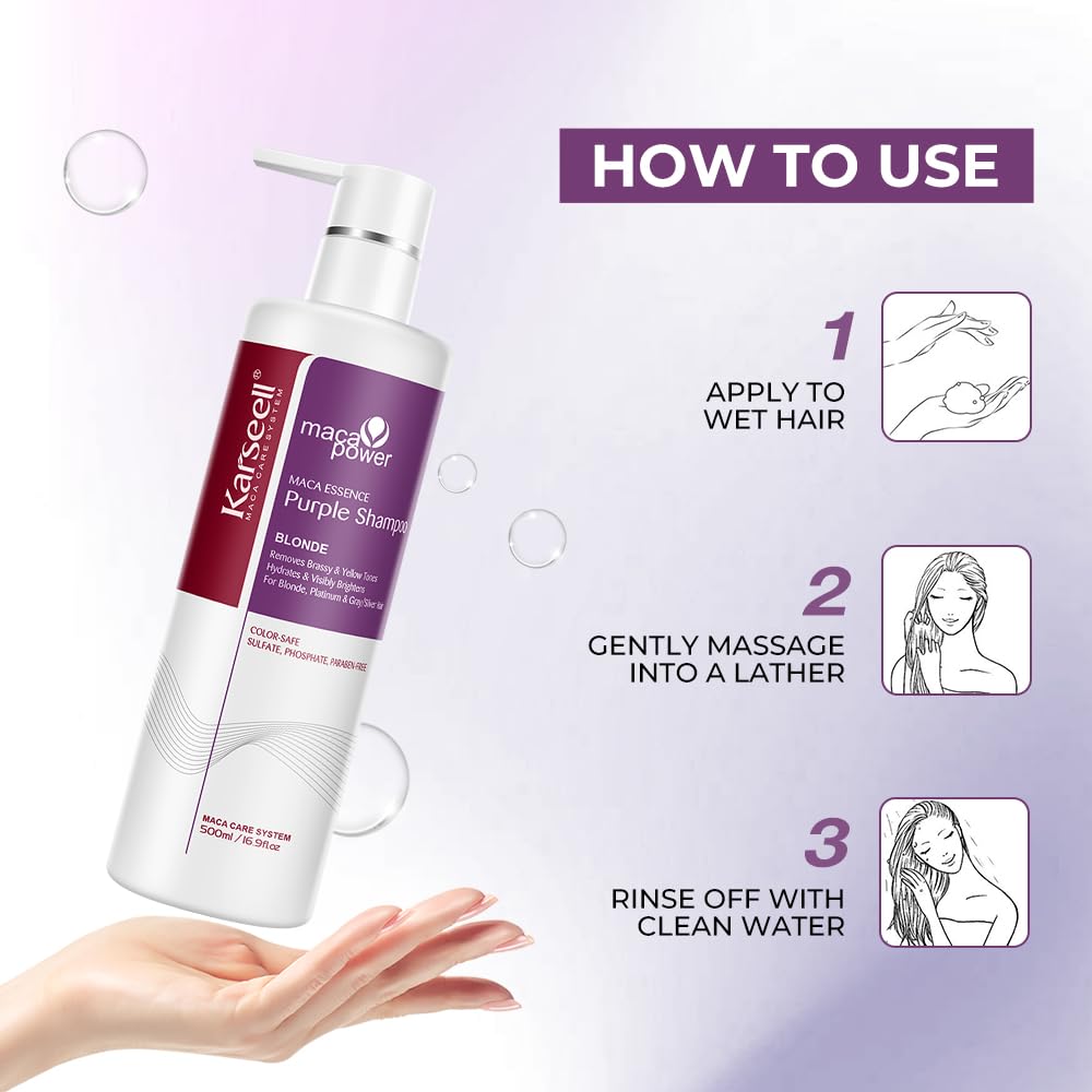 Karseell MACA CARE SYSTEM Purple Shampoo