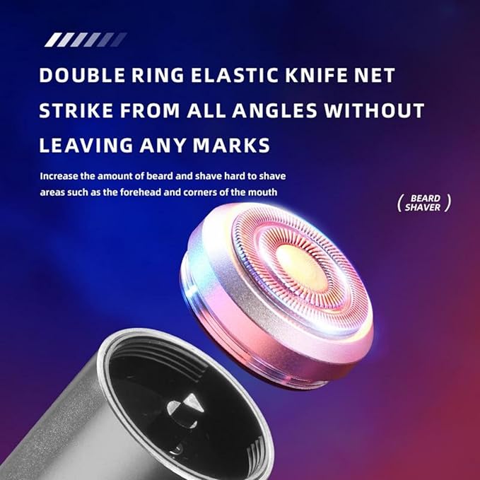 Mini Electric Shaver, USB C Rechargeable Waterproof Electric Razor Trimmer