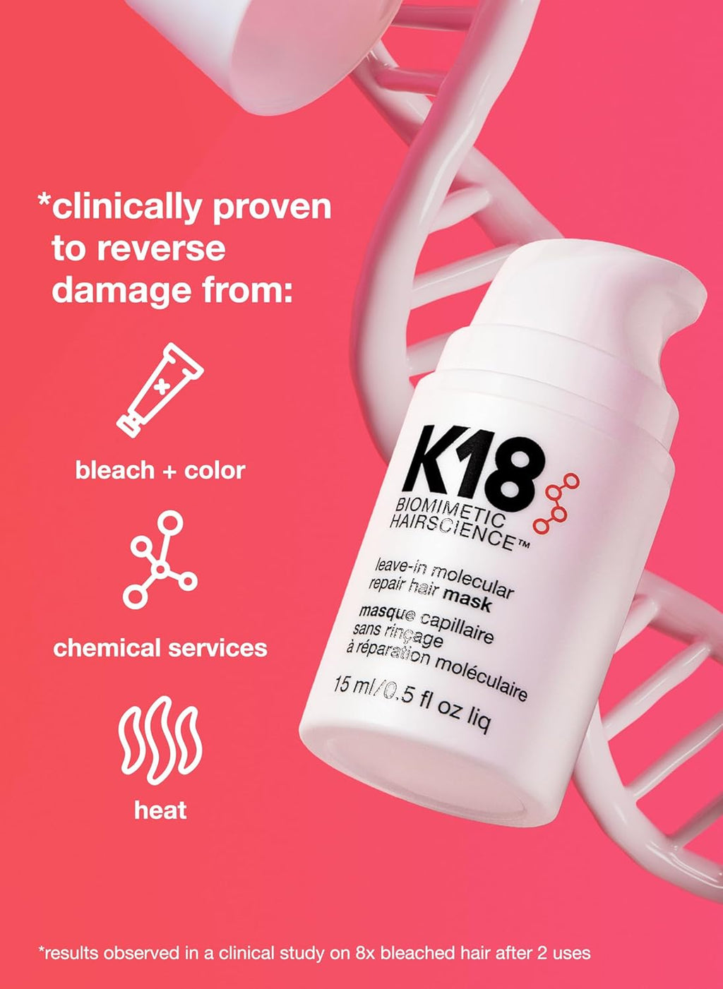 K18 Mini Leave-In Molecular Hair Mask 50ml (Original)