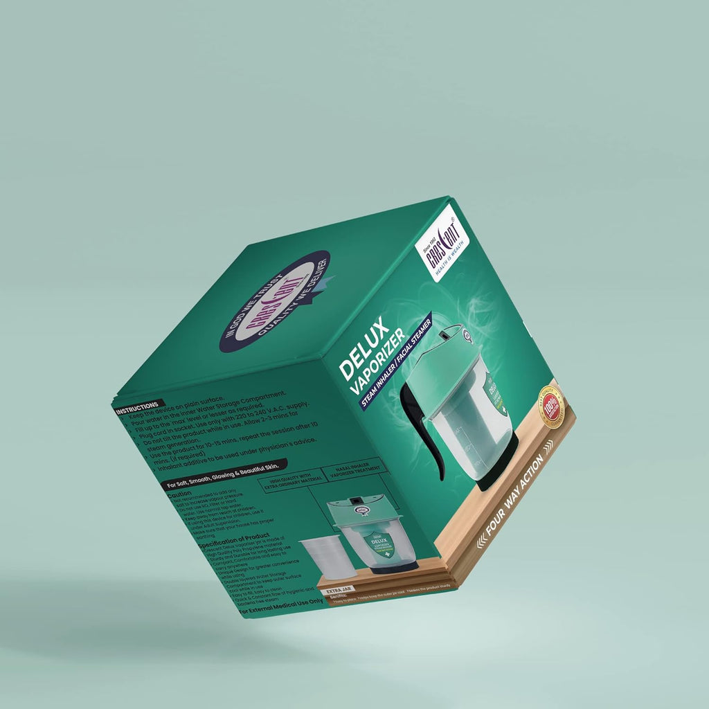 Crescent Steamer with Double Protection Vaporizer Steamer for Cough and Cold,