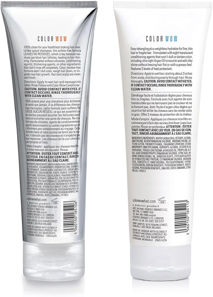 شامبو وبلسم Color Wow Color Security 2 × 250 مل (250 مل شامبو + 250 مل بلسم)