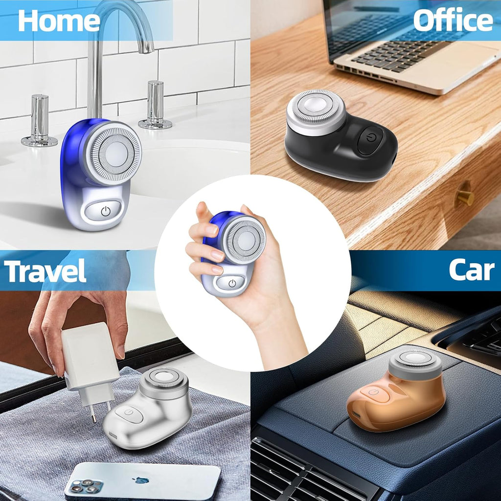 ماكينة حلاقة كهربائية صغيرة الحجم، ماكينة حلاقة كهربائية بحجم الجيب للرجال والنساء،