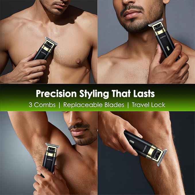 Oraimo Cordless Beard Trimmer Face, Head and Body - All-in-one for Men