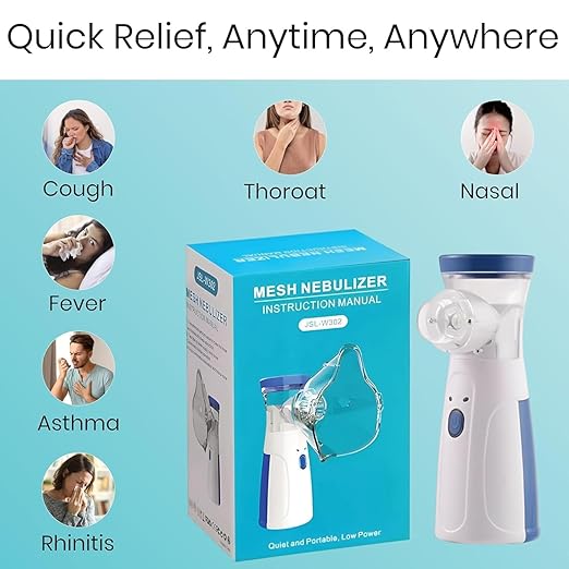 Portable Mesh Nebulizer Machine-Adults and Kids