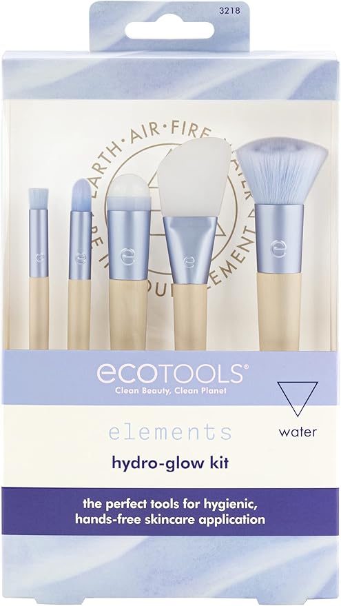 EcoTools - Elements Hydro-Glow Kit Limited Edition 5 Piece Brush Set, Blue