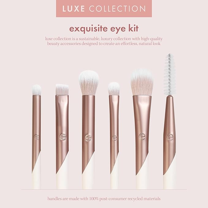 EcoTools Luxe Exquisite Eye Makeup Brush Kit, 6 Piece Set