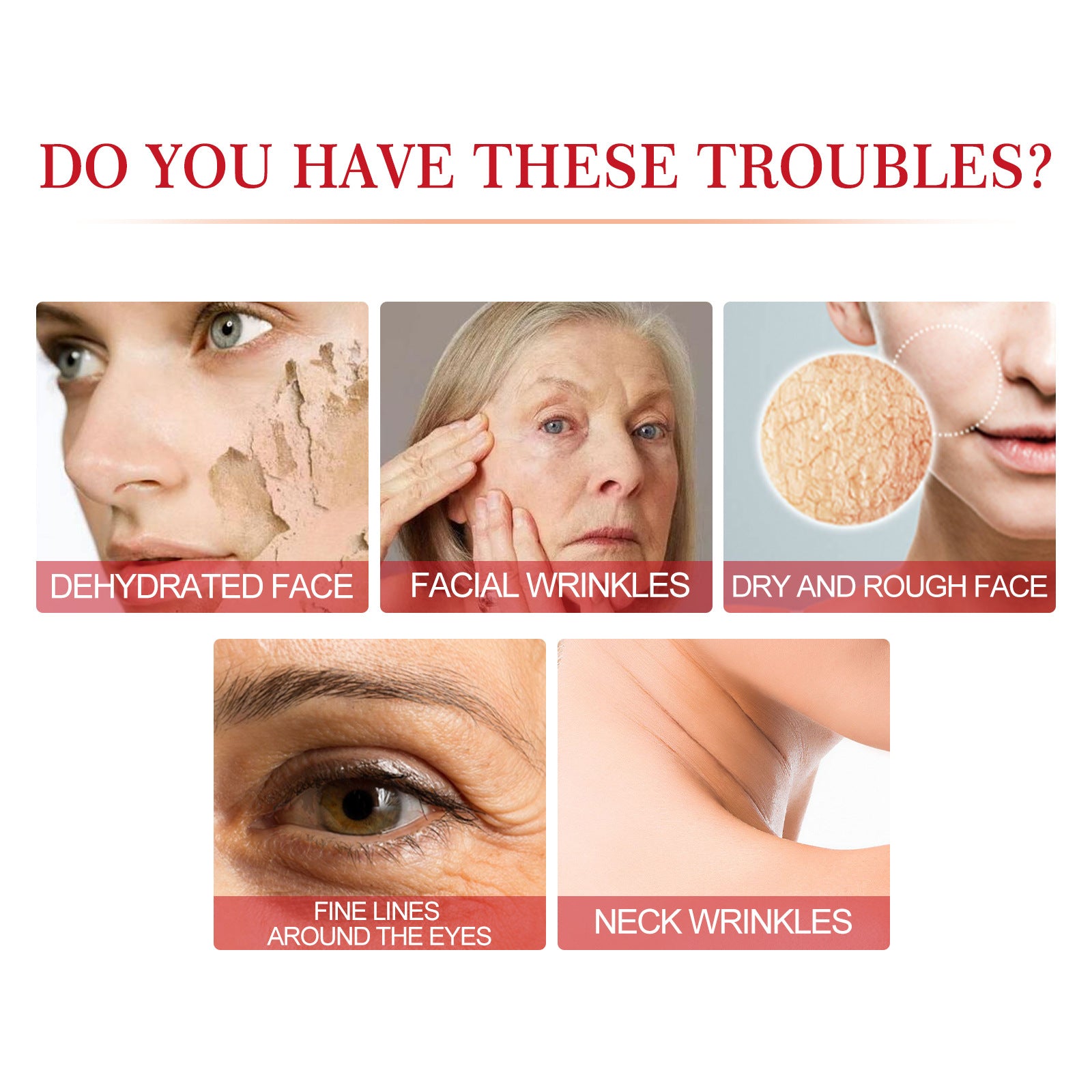 كريم شد الوجه والرقبة من EELHOE AH-8، مرطب غوا شا 2 في 1 لعلاج ترهل الرقبة والذقن المزدوجة وشد الوجه، مع حمض الهيالورونيك