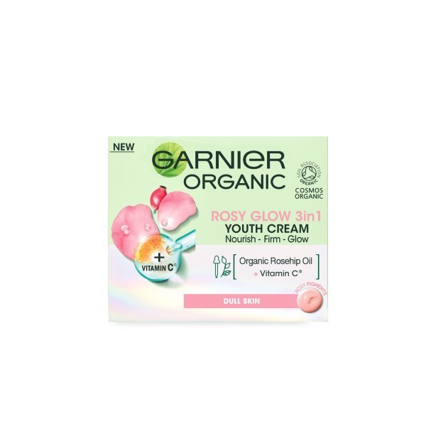Garnier Bio Rosy Glow 3-in-1 Hydrating Rose Cream