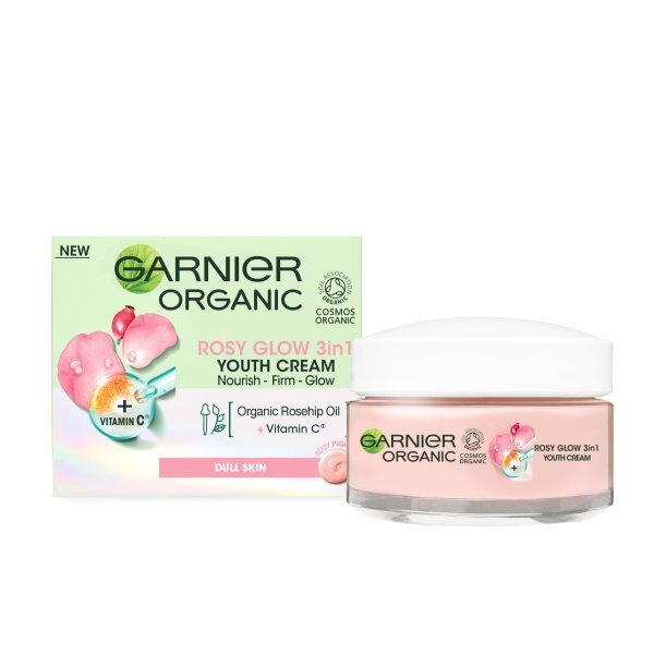 Garnier Bio Rosy Glow 3-in-1 Hydrating Rose Cream