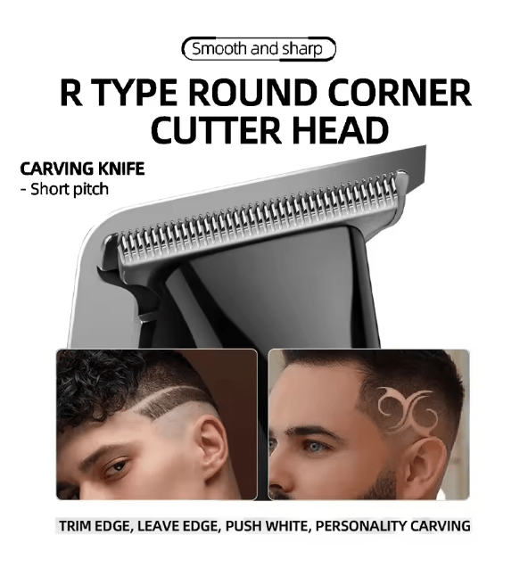 KEMEI Men's LCD Display Wireless Cordless and USB Rechargeable Electric Professional Baldheaded Hair Trimmer