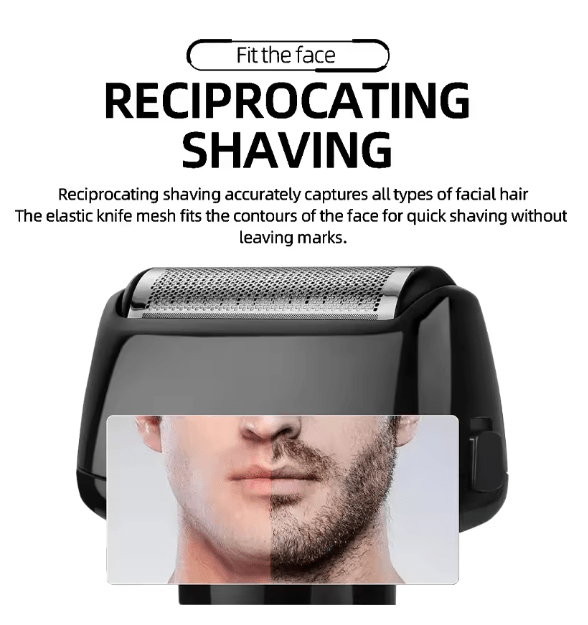 KEMEI Men's LCD Display Wireless Cordless and USB Rechargeable Electric Professional Baldheaded Hair Trimmer