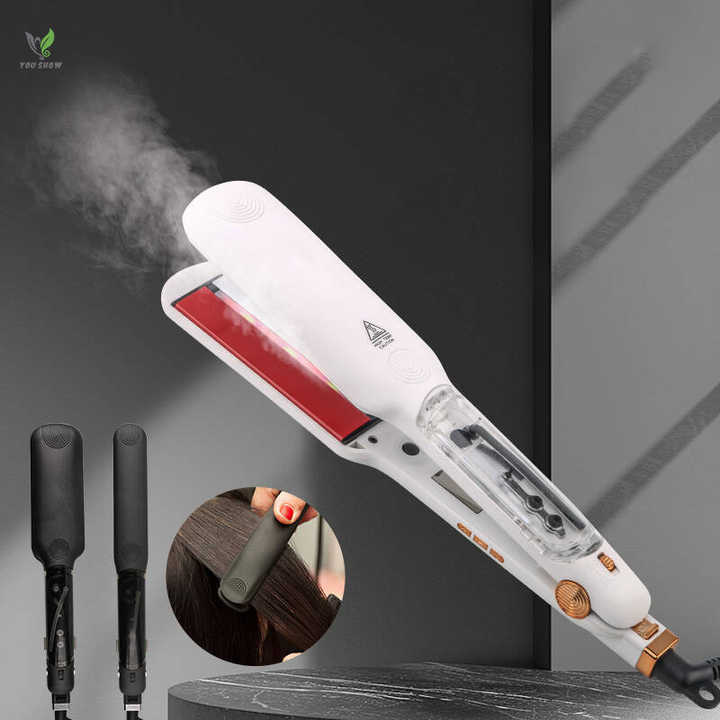 مكواة فرد الشعر الاحترافية المصنوعة من التيتانيوم مع شاشة LCD، أنماط متعددة، مكواة فرد الشعر بالبروتين والكيراتين