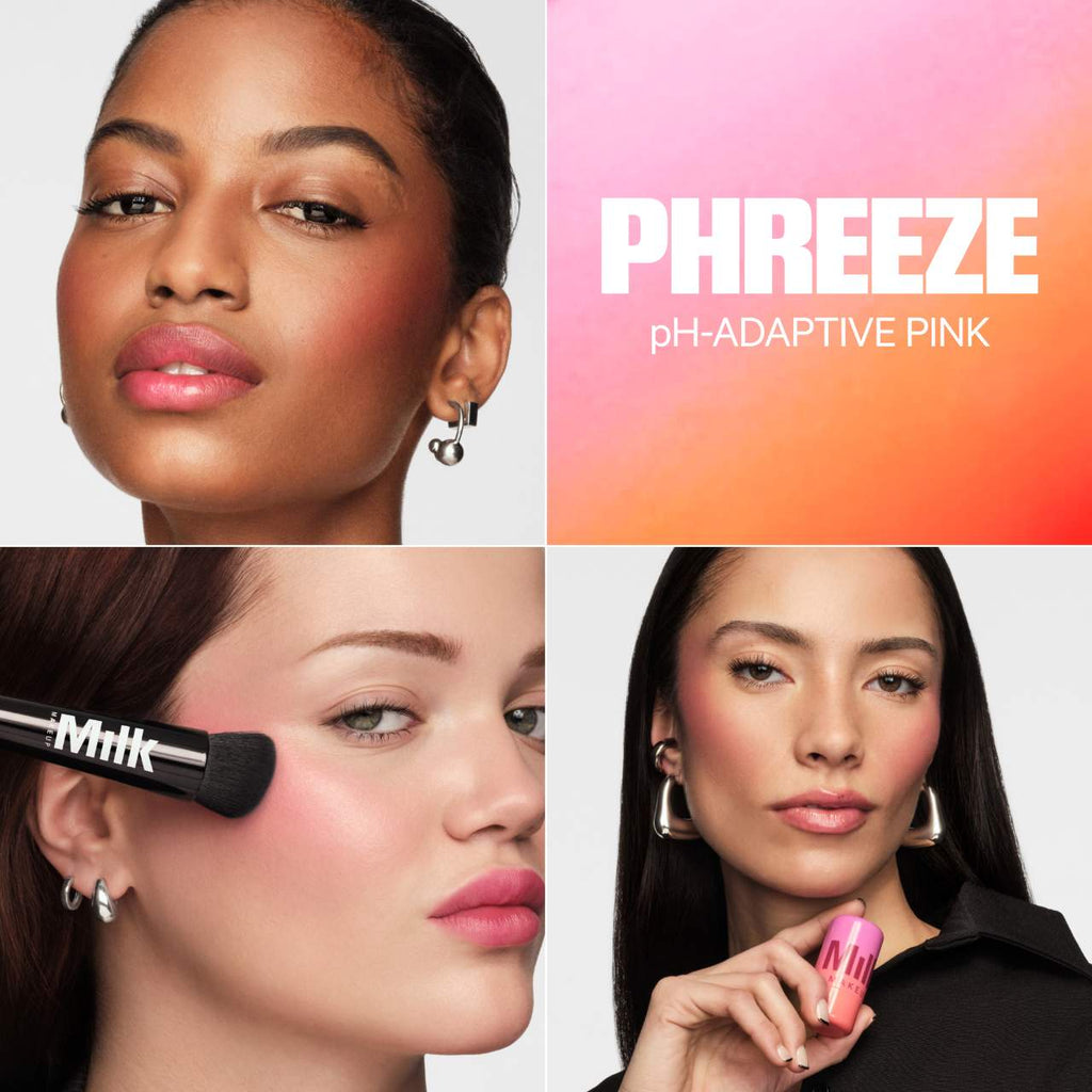 لون جيلي مائي بارد من ميلك ميك أب، تشيل (أحمر) - 0.17 أونصة - لون شفاف للشفاه والخدود - لمسة نهائية مائية قابلة للبناء