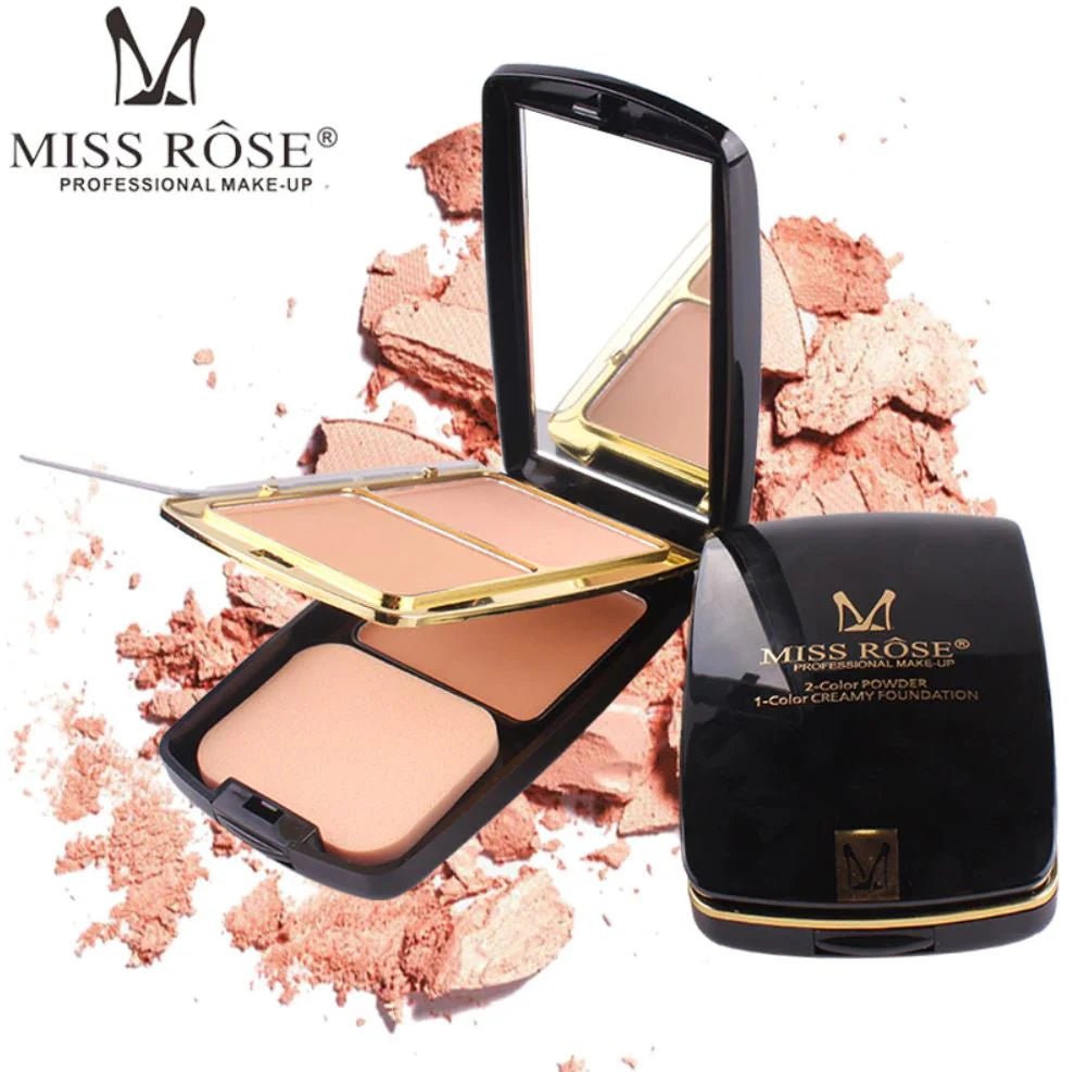 Miss Rose - 2-in-1 Compact Powder Ivory + Nude 24g