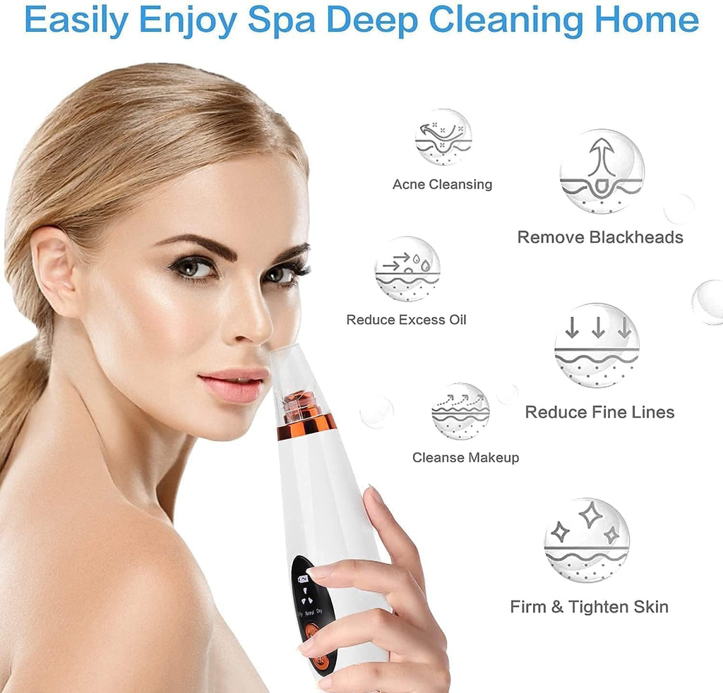 Multi-Functional Cleaning Remove Blackhead Device 6 Suction Heads