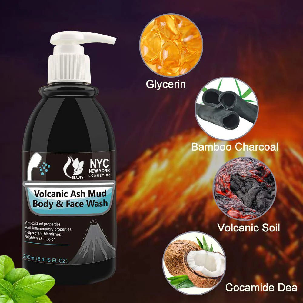 NYC - Volcanic Ash Mud Body & Face Wash 250ml