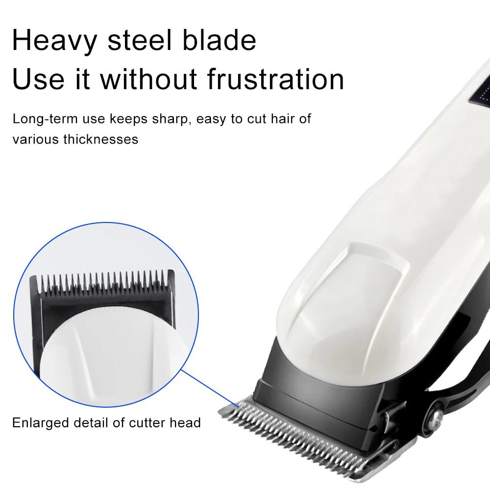 Professional Cordless Hair Clipper A heavy-duty rechargeable clipper with a powerful motor