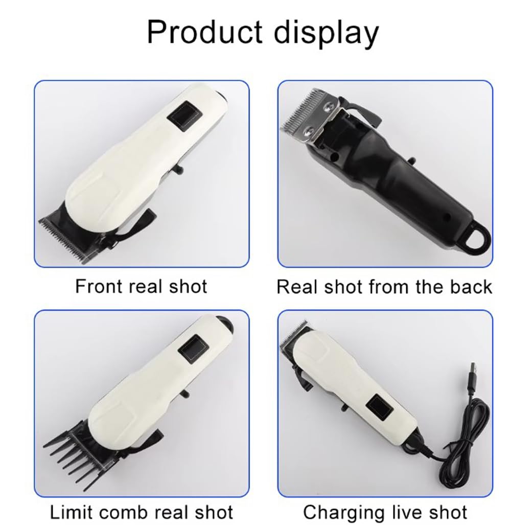 Professional Cordless Hair Clipper A heavy-duty rechargeable clipper with a powerful motor