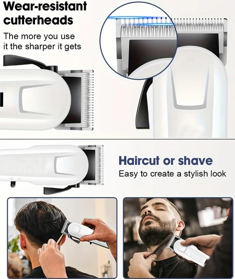 Professional Cordless Hair Clipper A heavy-duty rechargeable clipper with a powerful motor
