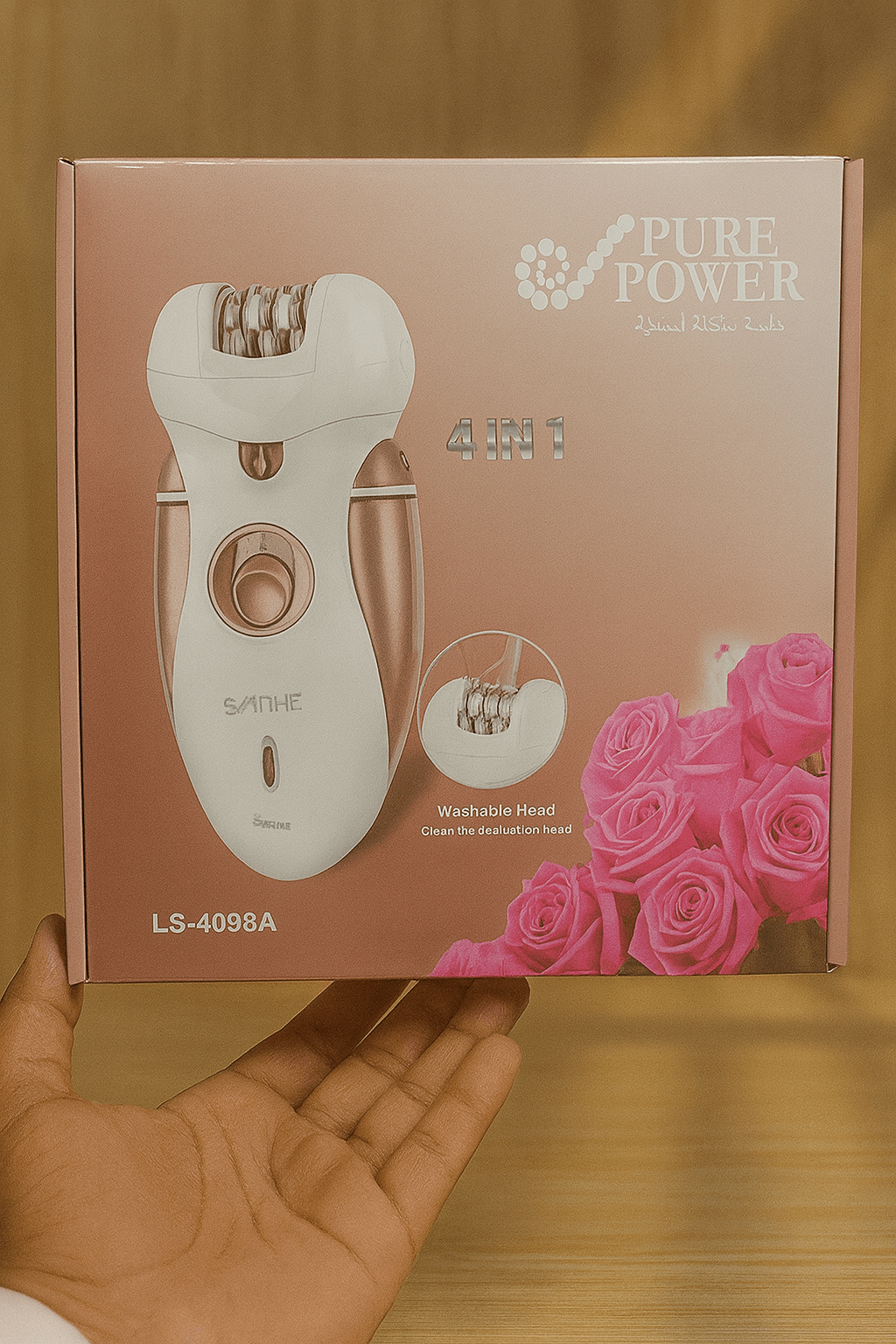 Pure Power-4 In 1 Rechargeable Cordless Lady Epilator Shaver Hair