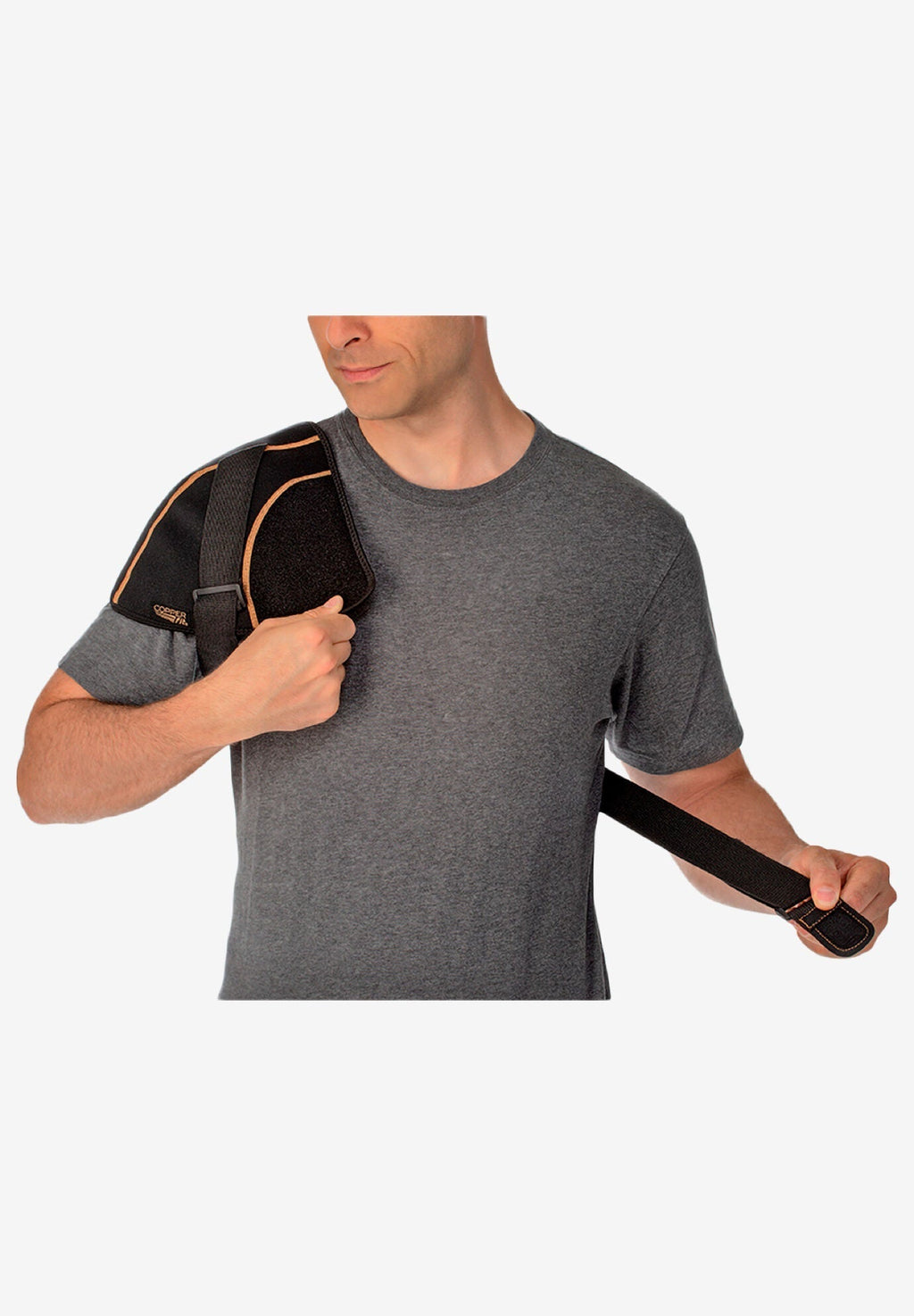 ضمادة الكتف الساخنة/الباردة للتخفيف السريع - ضمادة علاجية تحتوي على كمادات جل ساخنة وباردة لتخفيف الألم بشكل محدد