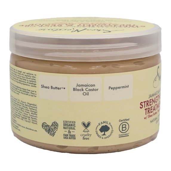 Shea Moisture Jamaican Black Castor Oil Strengthen & Restore Leave-In Conditioner, with Shea Butter, Peppermint & Apple Cider Vinegar 431 ml