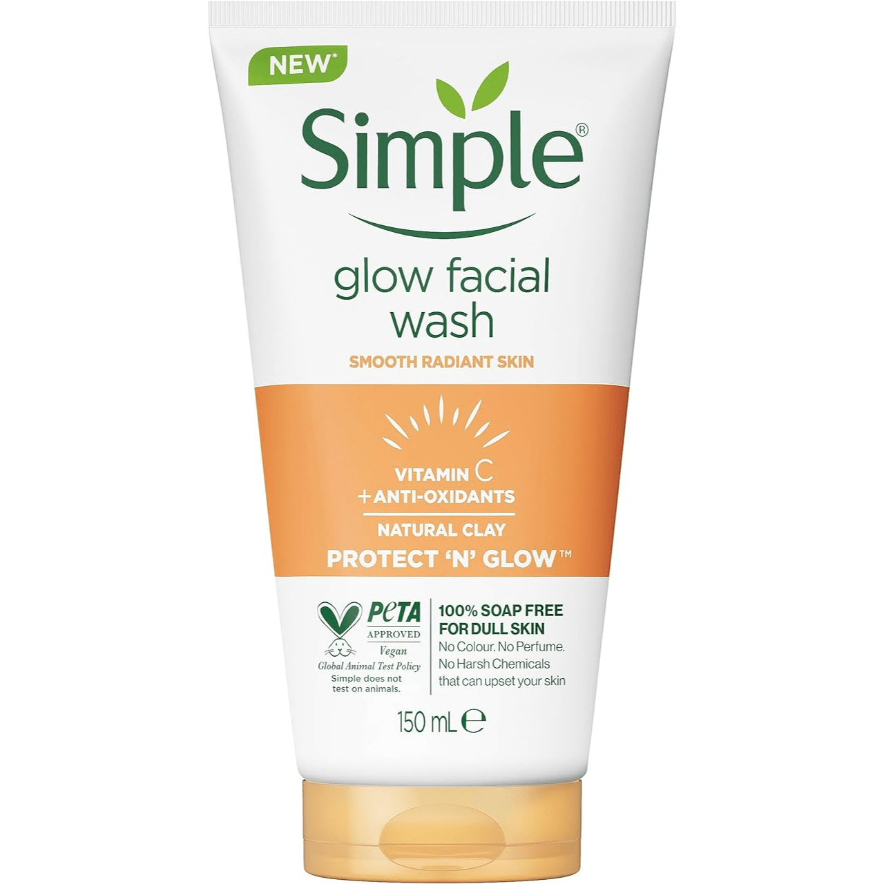 Simple - Glow Facial Wash (Original) Vitamin C Soap Free 150ml