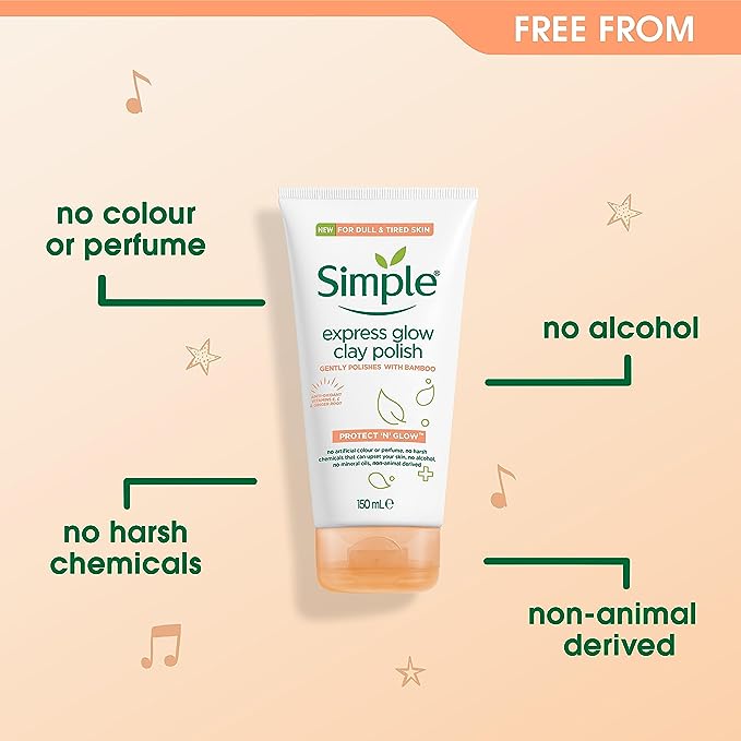 Simple - Glow Facial Wash (Original) Vitamin C Soap Free 150ml