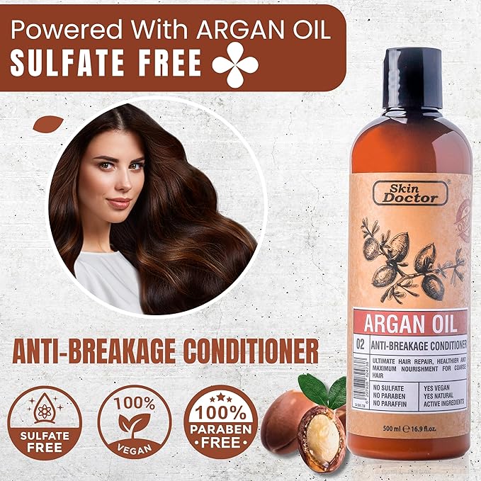 Skin Doctor - Argan Oil Anti-Breakage  Shampoo & Conditioner (Original)