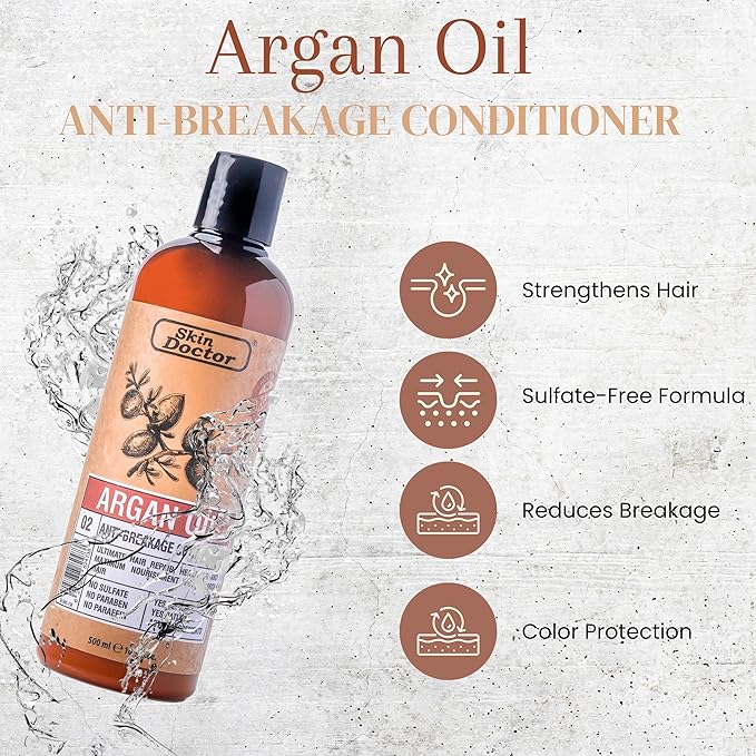 Skin Doctor - Argan Oil Anti-Breakage  Shampoo & Conditioner (Original)