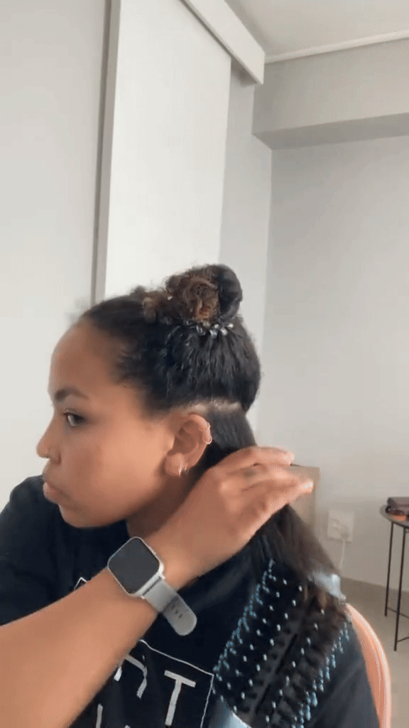 مصفف شعر دوار 2 في 1 من DSP، إعدادات حرارة متعددة، مصفف شعر احترافي متعدد الوظائف بالهواء الساخن