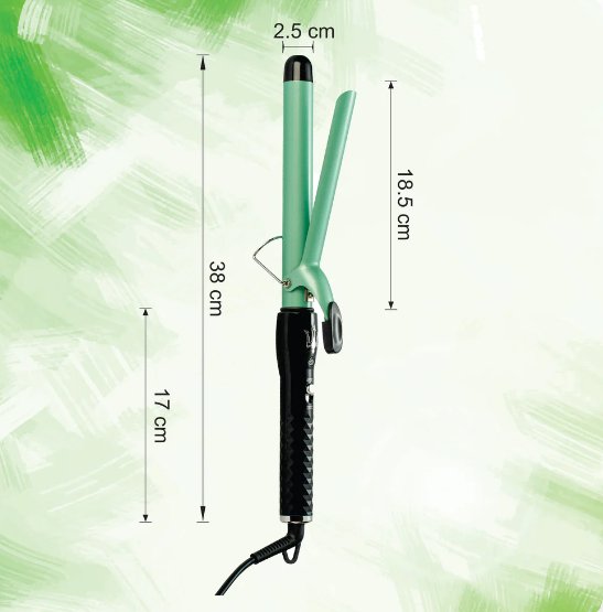 2 شعرة في مشط فرد الشعر ومكواة تجعيد الشعر